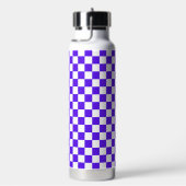Classic visual violet checkerboard waterfles (Rechts)