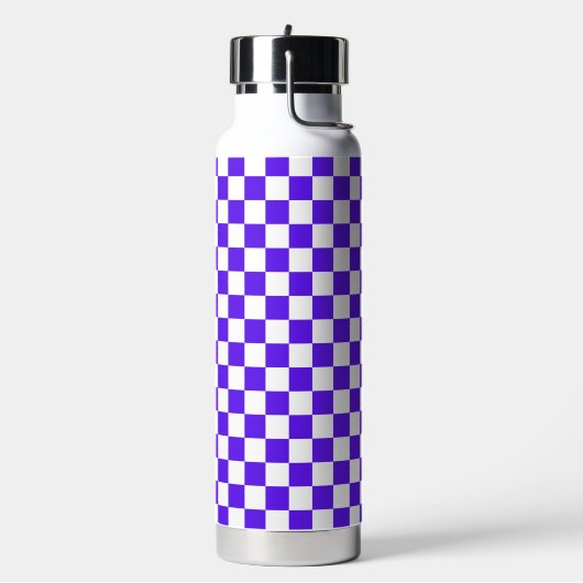 Classic visual violet checkerboard waterfles (Links)