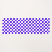 Classic visual violet checkerboard yogamat (Achterkant (horizontaal))