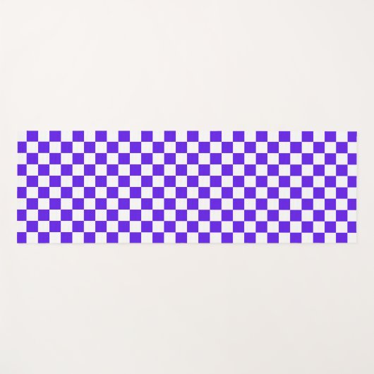Classic visual violet checkerboard  yogamat (Voorkant (horizontaal))