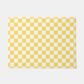 Classic visual yellow checkerboard  deurmat (Voorkant)