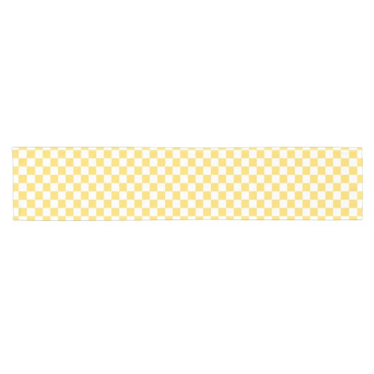 Classic visual yellow checkerboard  korte tafelloper (Horizontaal)