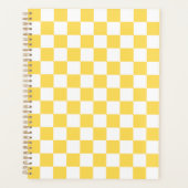 Classic visual yellow checkerboard  planner (Voorkant)