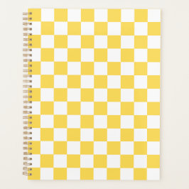 Classic visual yellow checkerboard  planner