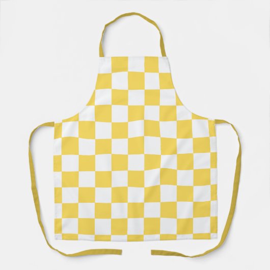 Classic visual yellow checkerboard  schort (Voorkant)