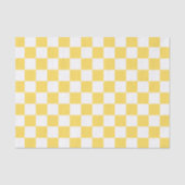 Classic visual yellow checkerboard  tissuepapier (Voorkant)