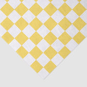 Classic visual yellow checkerboard  tissuepapier (Detail)