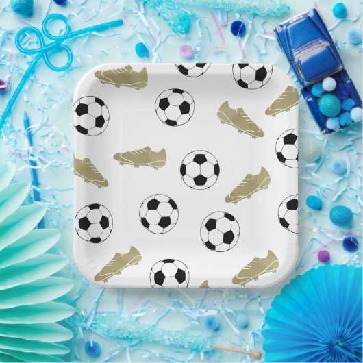 Classic Voetbal Cleats Ball Football Fans Papieren Bordje (Feest)