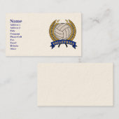Classic Volleyball Design Visitekaartjes (Voorkant / Achterkant)