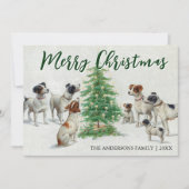 Classic  Vrolijk Kerstfeest Carl Reichert Feestdagenkaart (Voorkant)