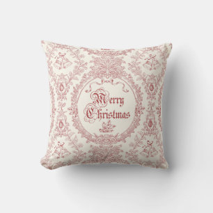  Classic  Vrolijk Kerstrood Toile Kussen