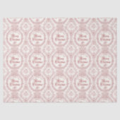 Classic Vrolijk Kerstrood Toile Tissuepapier (Voorkant)