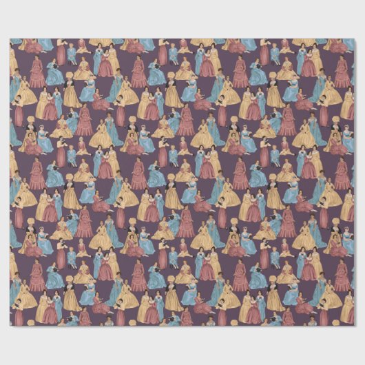 Classic Vrouw Auteurs Cadeaupapier (Vlak)