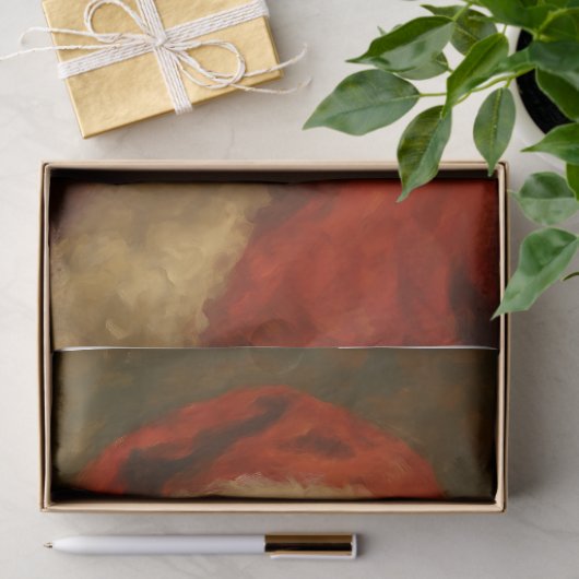 Classic Warm Santa Portrait Tissuepapier (Geschenk)