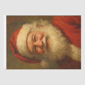 Classic Warm Santa Portrait Tissuepapier