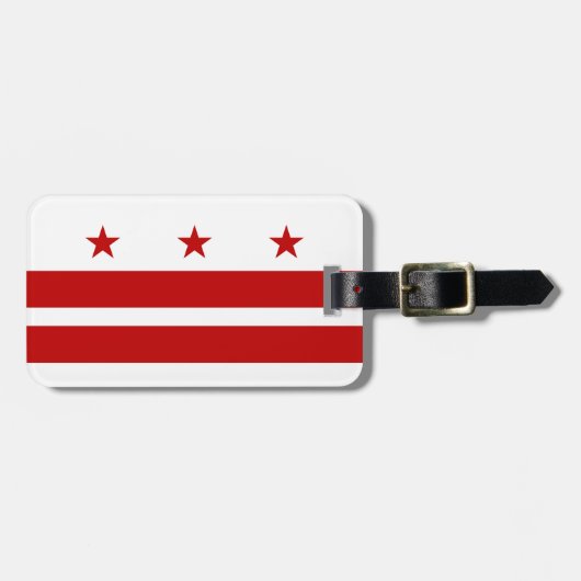 Classic Washington D.C. Flag Bagagelabel (Voorkant horizontaal)