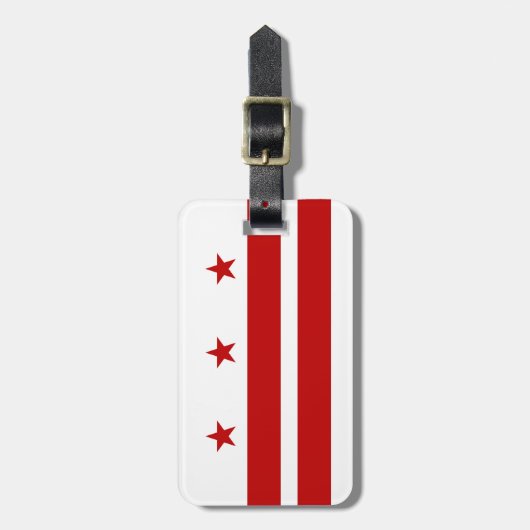 Classic Washington D.C. Flag Bagagelabel (Voorkant verticaal)