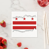 Classic Washington D.C. Flag Servet (Insitu)