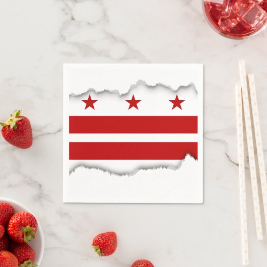 Classic Washington D.C. Flag Servet (Insitu)