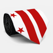 Classic Washington D.C. Flag Stropdas (Opgerold)