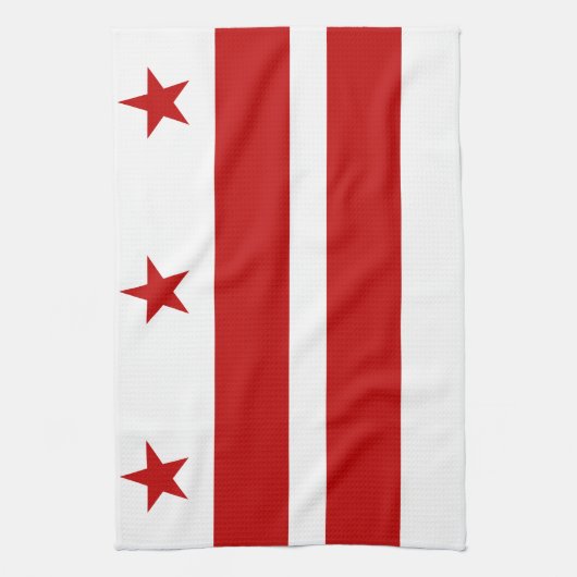 Classic Washington D.C. Flag Theedoek (Verticaal)