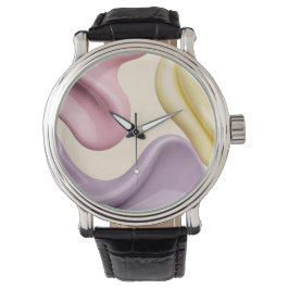 Classic watch in stylish abstract graphic horloge