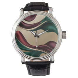 Classic watch in stylish abstract graphic horloge