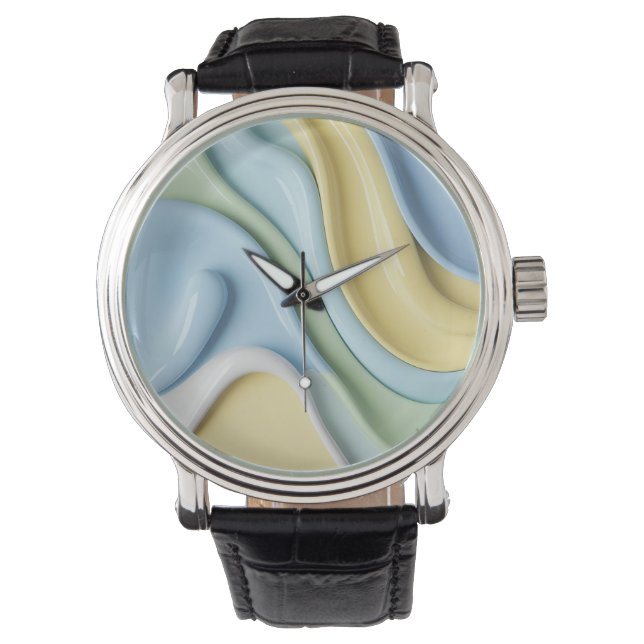 Classic watch in stylish abstract graphic horloge (Voorkant)