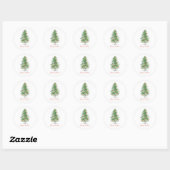 Classic Watercolor Christmas Stickers  (Vel)