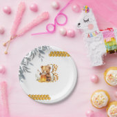 Classic Waterverf Beer Honey derde verjaardag Papieren Bordje (Feest)