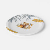 Classic Waterverf Beer Honey derde verjaardag Papieren Bordje (Gekanteld)