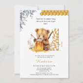 Classic Waterverf Beer Honey vierde verjaardag Kaart (Voorkant)