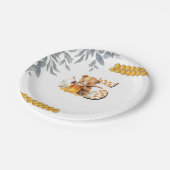 Classic Waterverf Beer Honey vijfde verjaardag Papieren Bordje (Gekanteld)