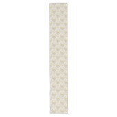 Classic Waterverf Damask Table Runner Ivory Tones Lange Tafelloper (Voorkant)