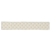 Classic Waterverf Damask Table Runner Ivory Tones Lange Tafelloper (Horizontaal)