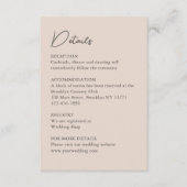 Classic Waterverf Engels Manor House Wedding Informatiekaartje (Voorkant)