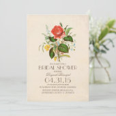 Classic waterverf Flower vrijgezellenfeest Kaart (Staand voorkant)