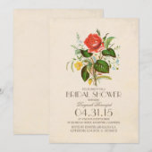 Classic waterverf Flower vrijgezellenfeest Kaart (Voorkant / Achterkant)