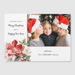 Classic Waterverf Kerst Bloemen Foto