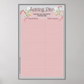 Classic Weddending Memories Seating Plan Poster (Voorkant)