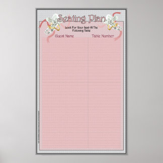 Classic Weddending Memories Seating Plan Poster