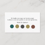 Classic Weddenrennen Gastjurkcodes Informatiekaartje (Achterkant)