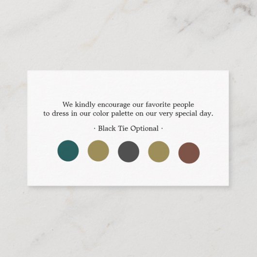 Classic Weddenrennen Gastjurkcodes Informatiekaartje (Achterkant)