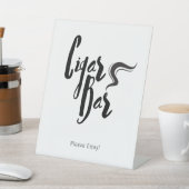 Classic Wedding Cigar Bar Pedestal Sign Reclamebord Met Voetstuk (Insitu)
