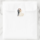 Classic Wedding Couple Sticker (Tas)