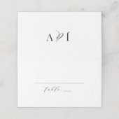 Classic Wedding Folded Place Card Escort J102 Plaatskaartje (Buitenkant ongevouwen)