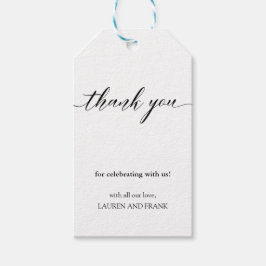 Classic Wedding Gift Label voor aangepast script m Cadeaulabel