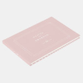 Classic Wedding Guestbook roze Gastenboek (Hoek)