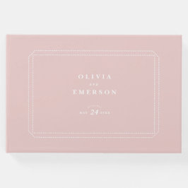 Classic Wedding Guestbook roze Gastenboek