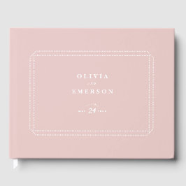 Classic Wedding Guestbook roze Gastenboek